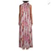 Black Halo Henna Pleated Trapeze Gown Prismatic Glitz NWT Small
