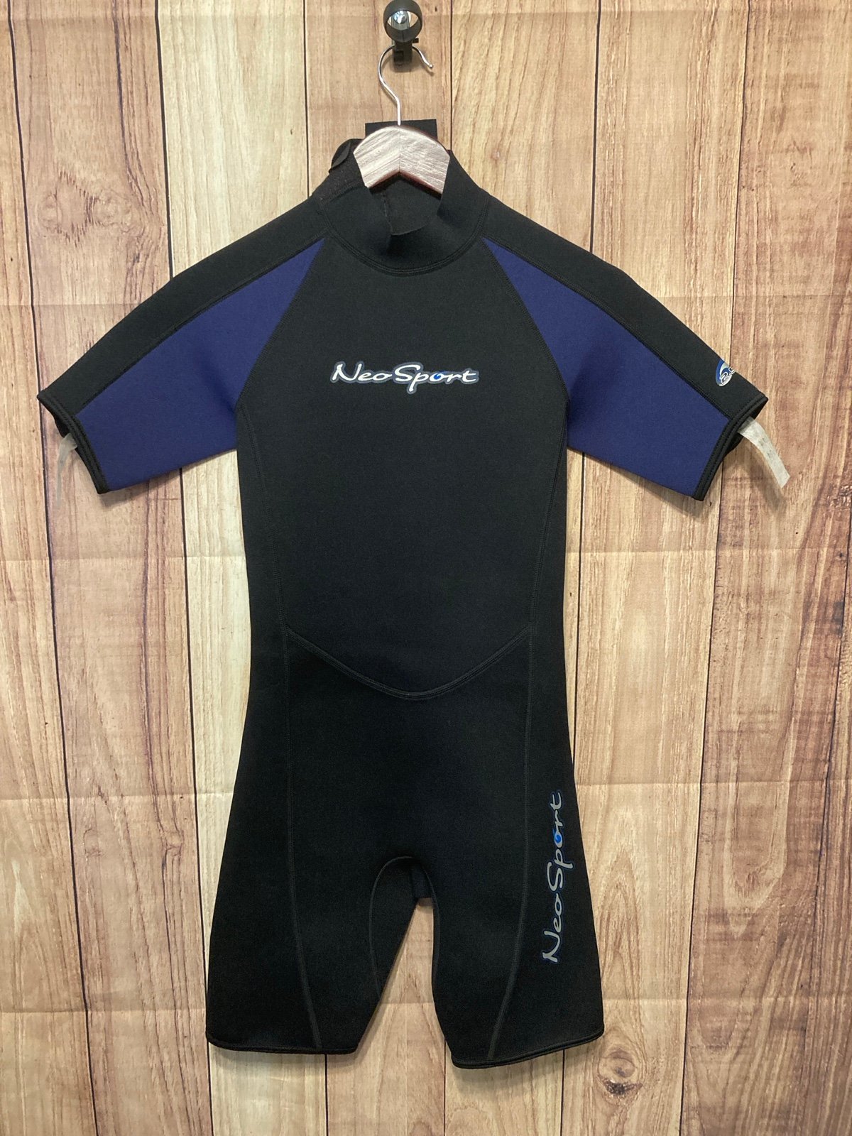 Neo Sport size 14 youth NWT wetsuit blue black junior shorty