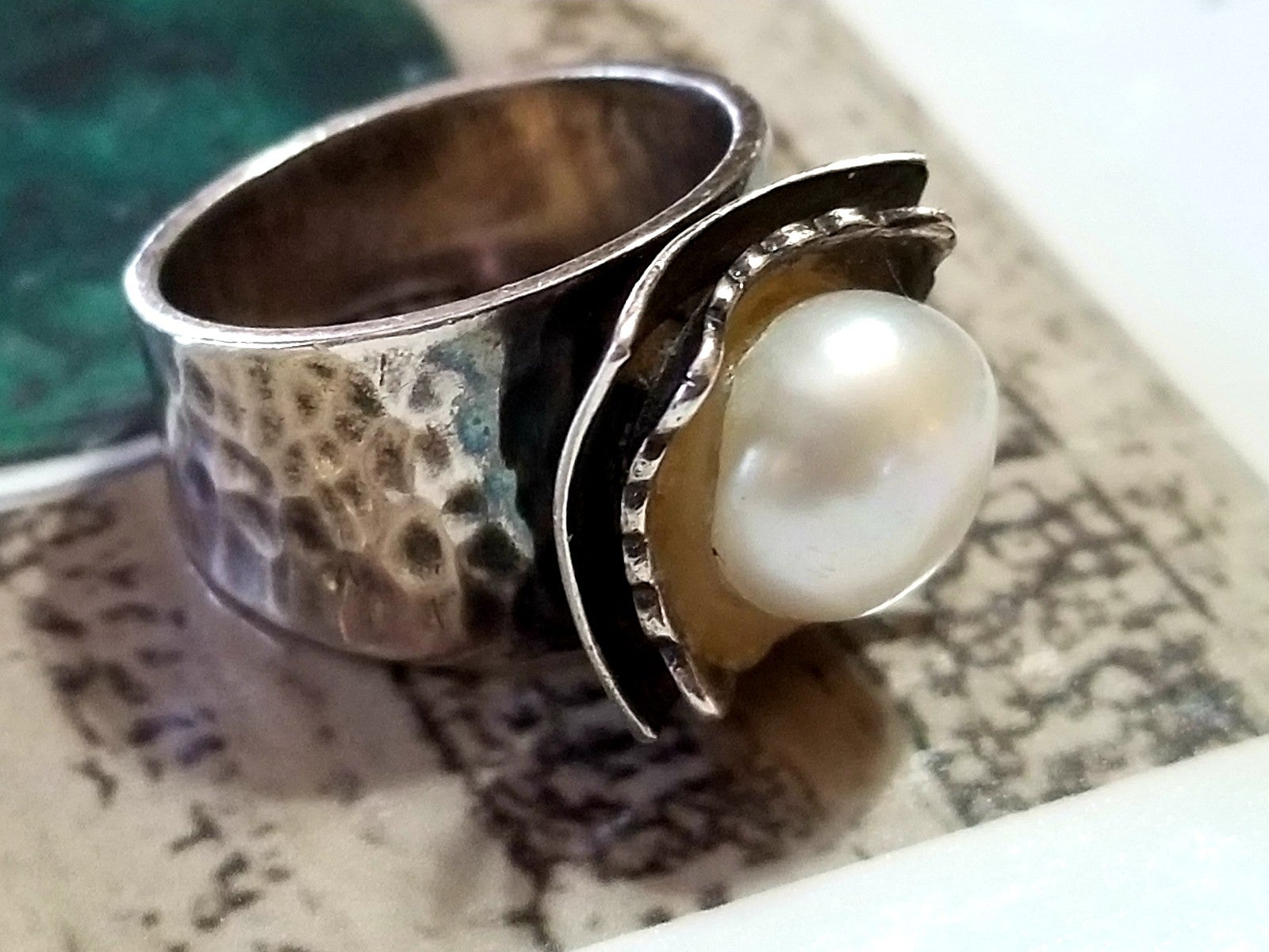 Silpada Sterling Silver Pearl Ring, Size 6