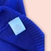 St. John Collection Women's Indigo Stripe Links Knit Asymmetrical Sweater Med