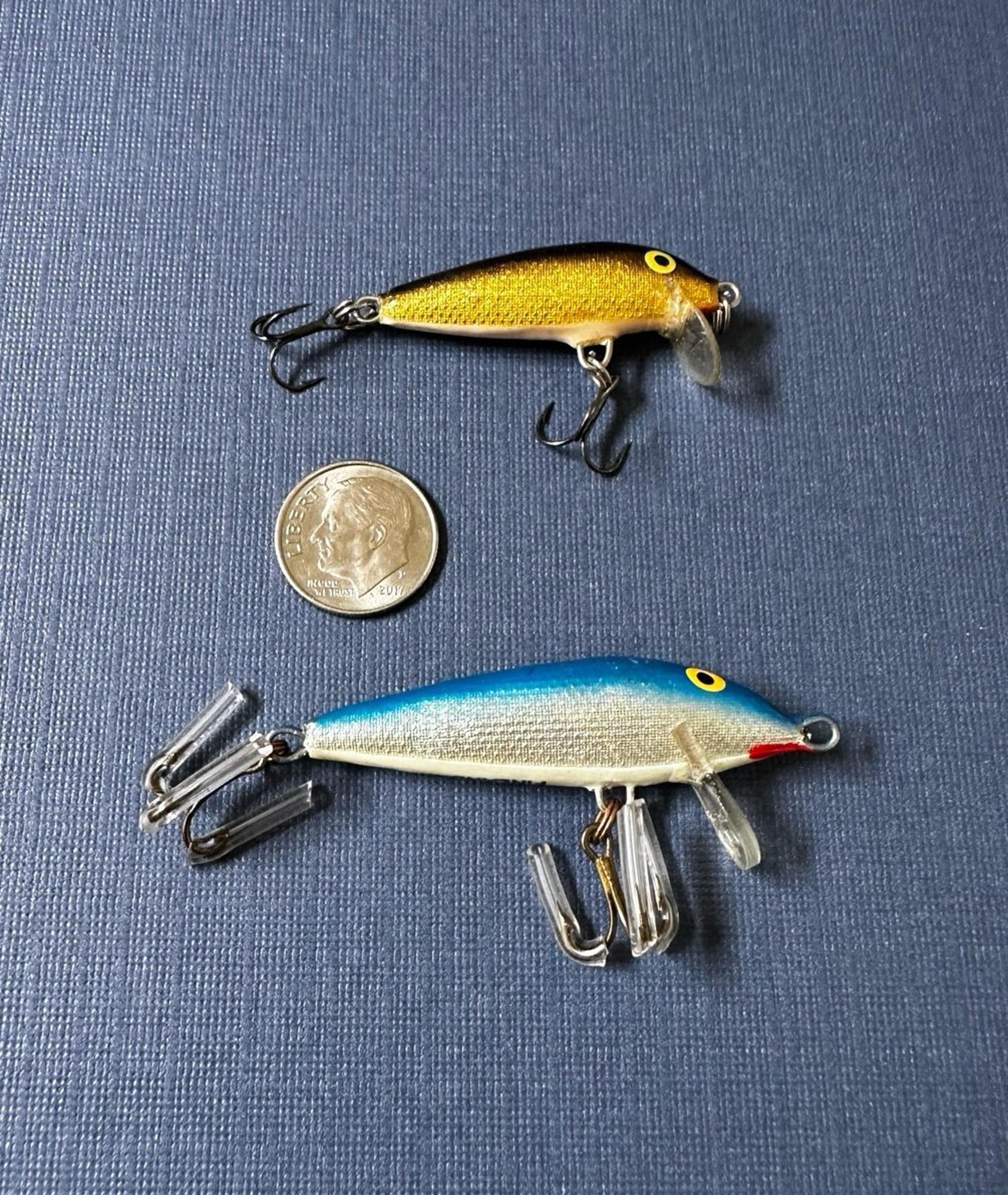 Vintage Rapala Ultralight Sized Fishing Lures (Lot of 2)