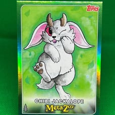 MetaZoo Wilderness Chibi Jackalope Rare Green Foil NM