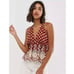 Free People Wild Wild West Polkadot Halter Top Embroidered NEW