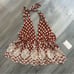 Free People Wild Wild West Polkadot Halter Top Embroidered NEW