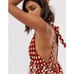 Free People Wild Wild West Polkadot Halter Top Embroidered NEW