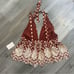 Free People Wild Wild West Polkadot Halter Top Embroidered NEW