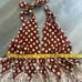 Free People Wild Wild West Polkadot Halter Top Embroidered NEW