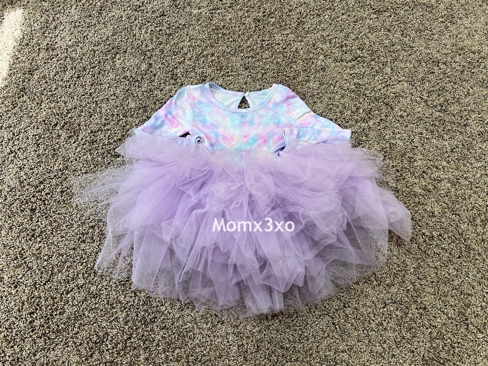 Bums and Roses pastel watercolor tulle tutu dress