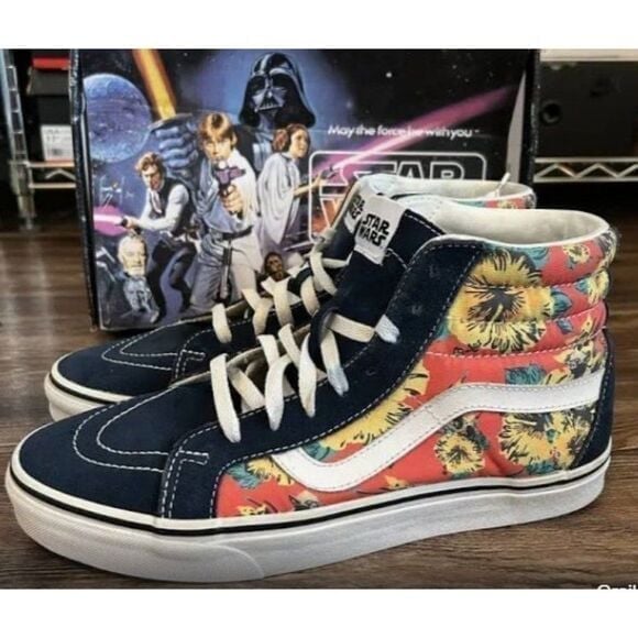 Vans X Star Wars Yoda Aloha Sk8 High Shoes Women's Size 9