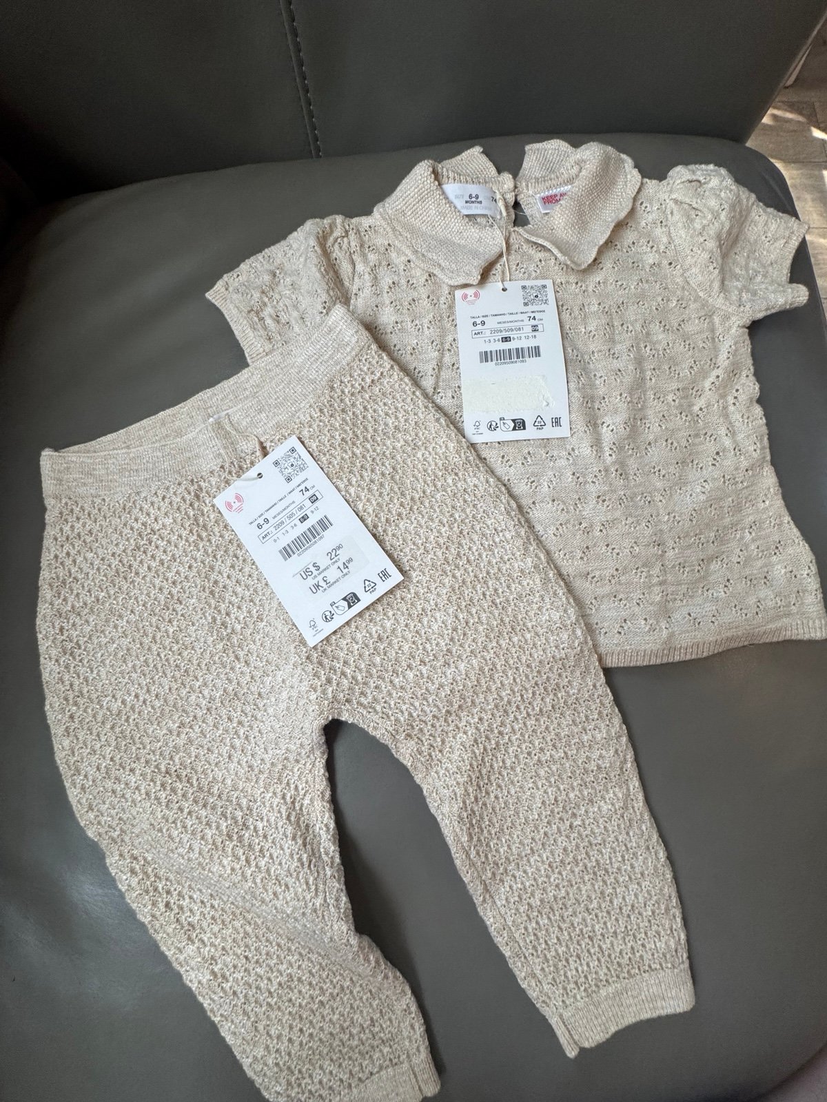 Zara new set sz 6-9 m
