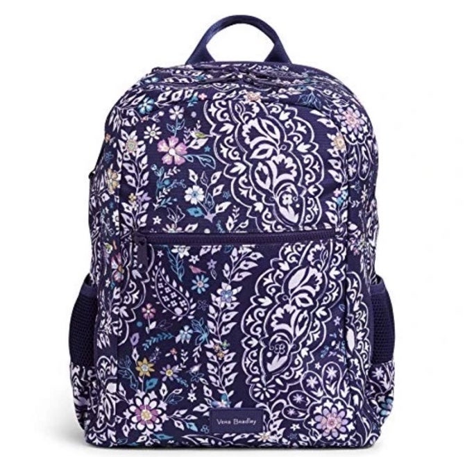 Vera Bradley Reactive Grand Backpack Bookbag, Belle Paisley NWT