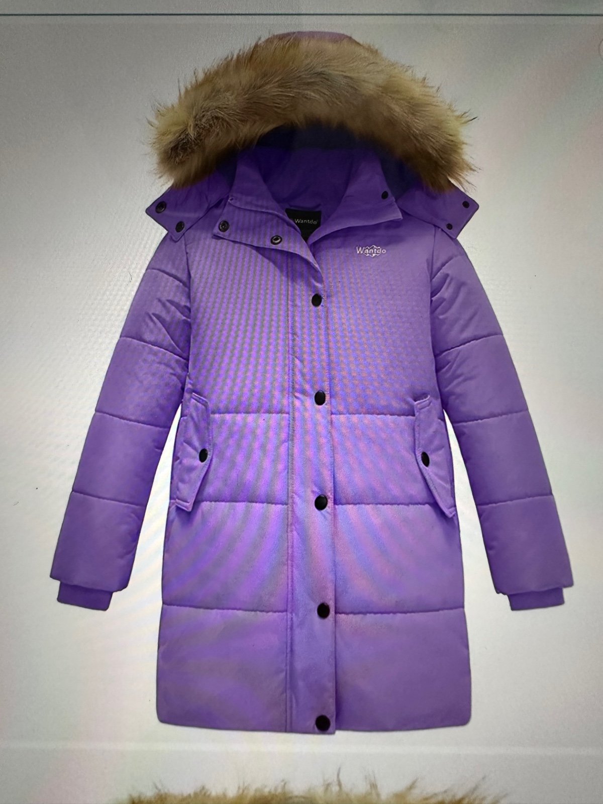 Wantdo kids hip length winter coat thicken quilted puffer jacket
