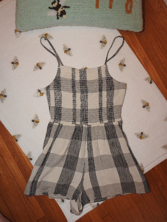 Topshop Black & White Romper Sz 2