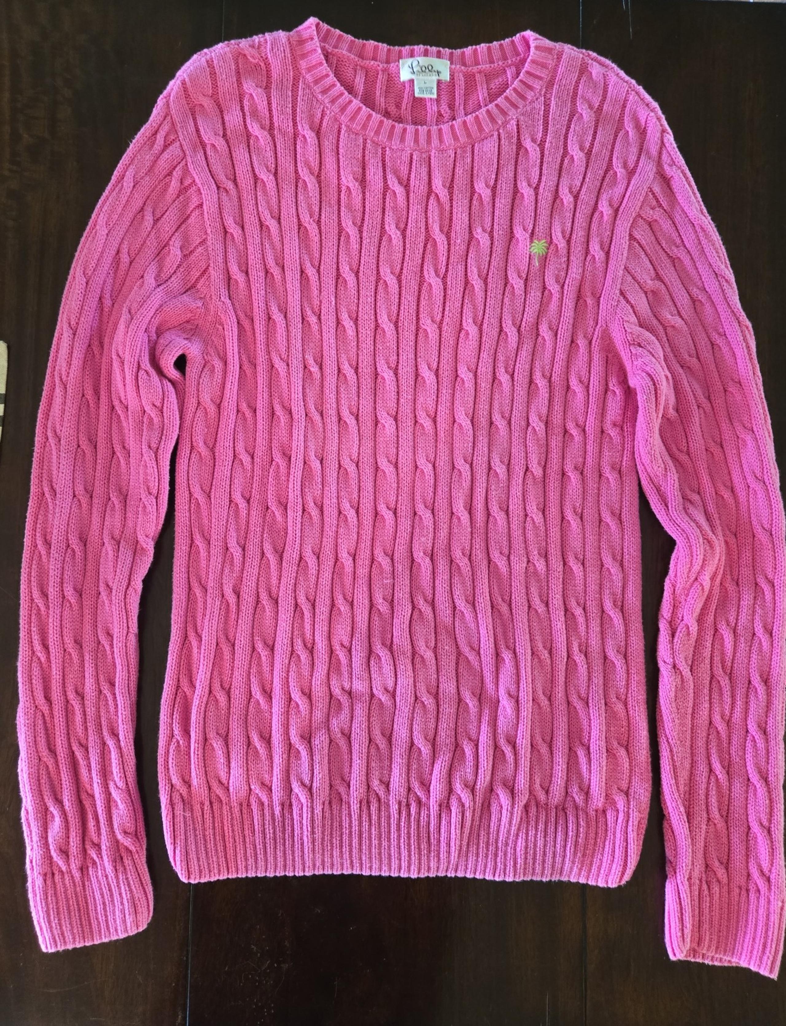 Lilly Pulitzer vintage cable knit sweater