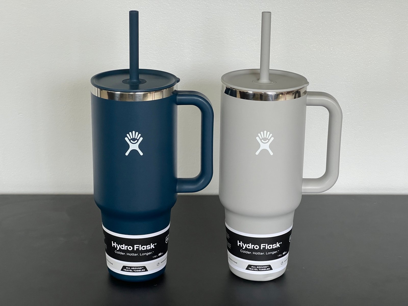 Set of 2 Hydro Flask travel mugs 40 oz