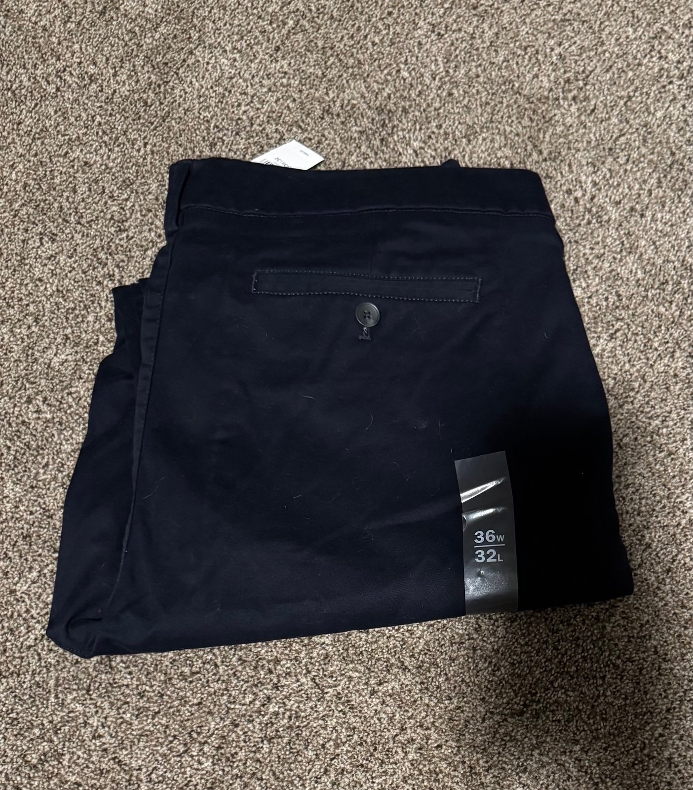 Express Chino Pants 36x32 Navy Blue NWT