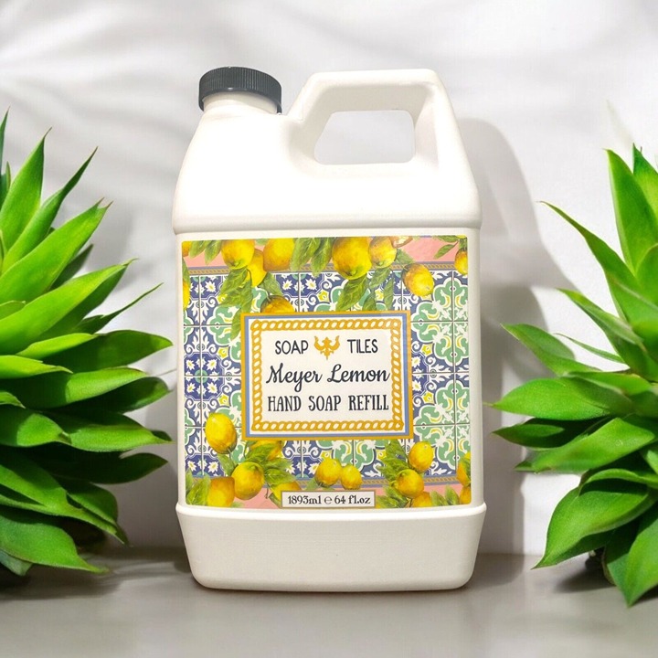 Home & Body Co. Kitchen & Co Refill Soap Tiles Meyer Lemon Hand Soap 64 oz New