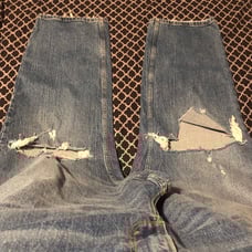 Abercrombie Fitch Jeans 90s Distressed Ultra High Rise Womens Sz 24 Curve Love