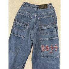 VINTAGE Boss Jeans Mens 28x29 Denim Baggy Hip Hop Streetwear Y2K Skater