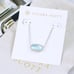 Kendra Scott Elisa light blue Illusion necklace Silver tone March