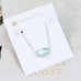 Kendra Scott Elisa light blue Illusion necklace Silver tone March