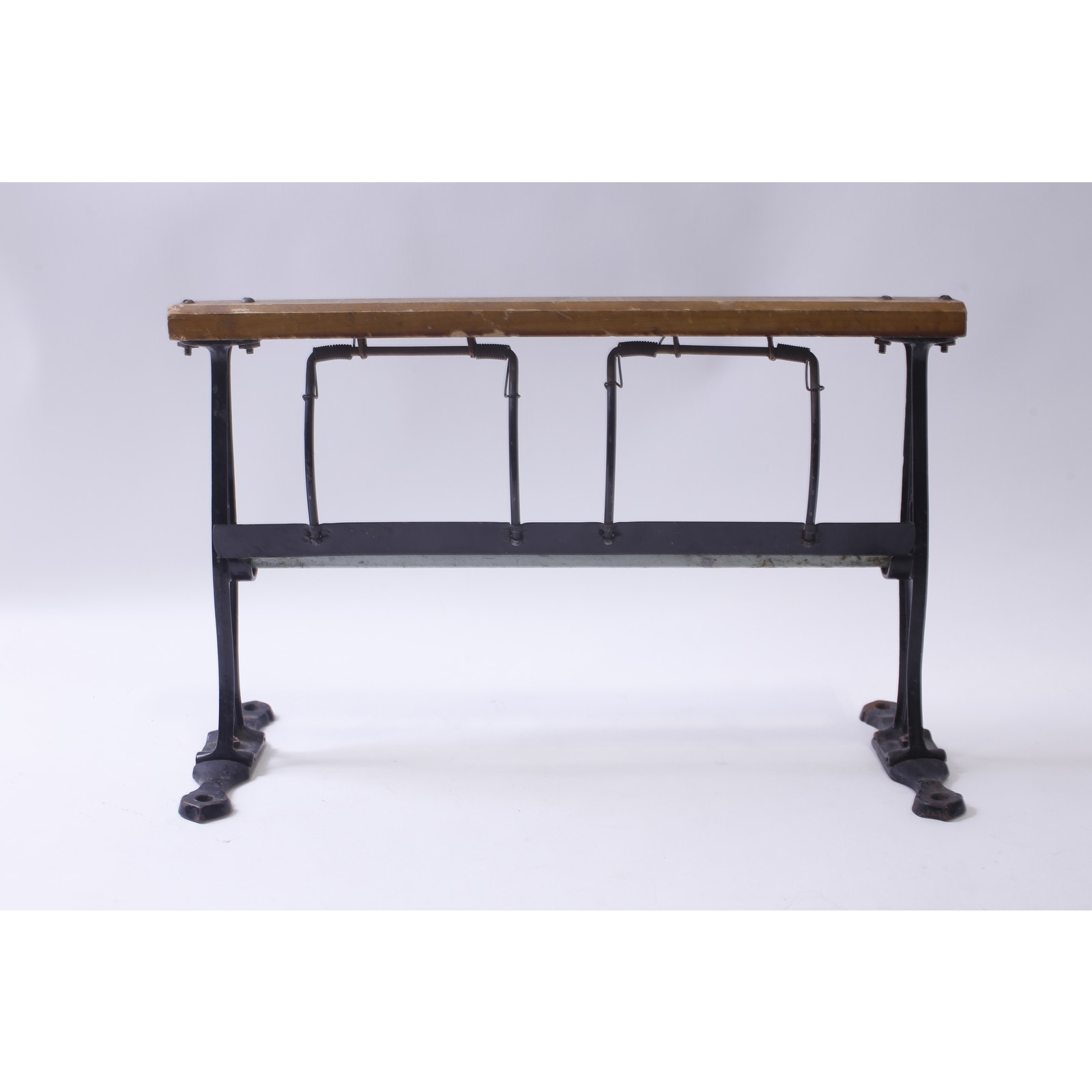 Antique, Butcher Paper Holder, Wood and Metal, Paper Dispenser, ~ 250303-WH M-1