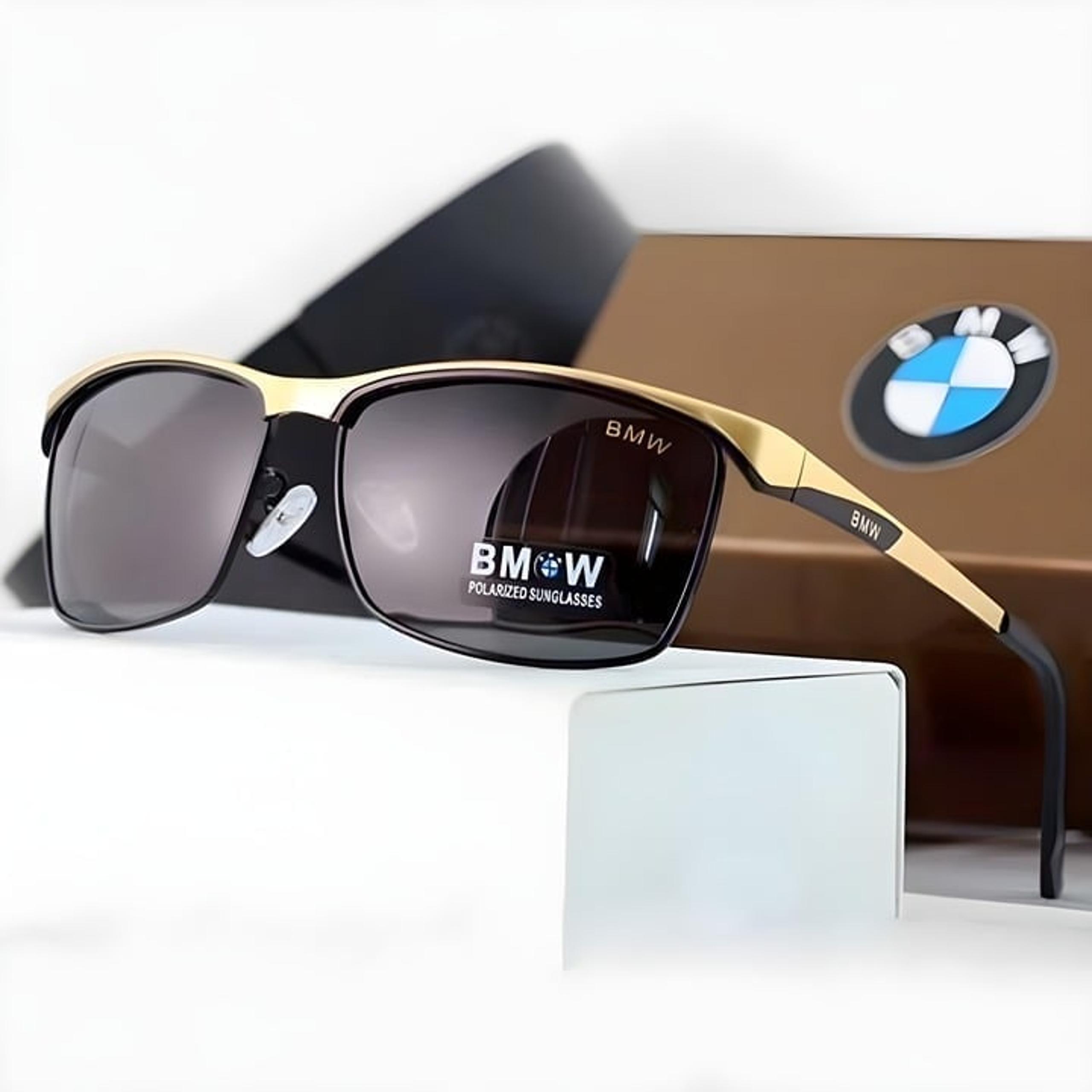 BMW Sunglasses - Black Gold Frame - 100% Polarized - Luxury