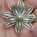 Flower Brooch Sterling Silver Dimensional Layered Filigree Vintage from Egypt