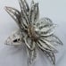 Flower Brooch Sterling Silver Dimensional Layered Filigree Vintage from Egypt