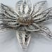 Flower Brooch Sterling Silver Dimensional Layered Filigree Vintage from Egypt
