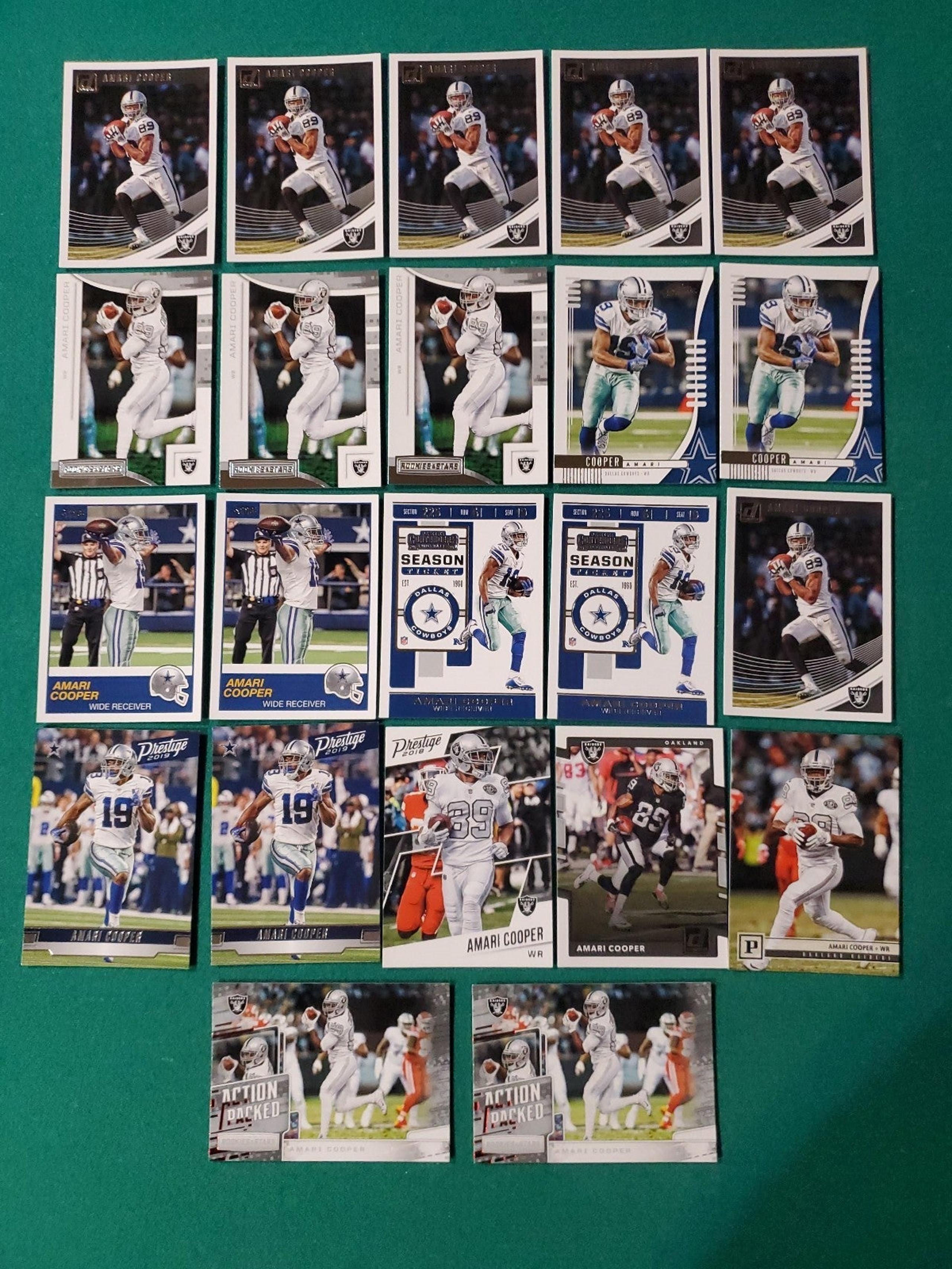 AMARI COOPER LOT OF 22 PACK FRESH CARDS DALLAS COWBOYS FOOTBALL 2018-19 PANINI