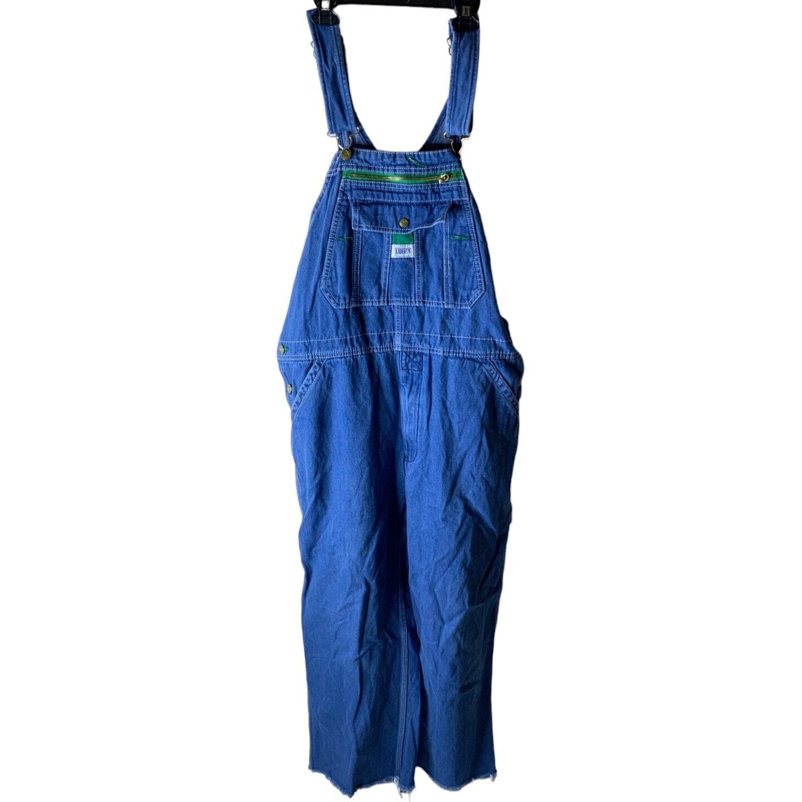 Liberty Vintage Overalls Mens Size 36X30 Farmer Denim Coveralls Bleu Jumpsuit