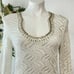 White House Black Market White Crochet knit Tunic/short dress