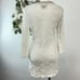 White House Black Market White Crochet knit Tunic/short dress