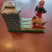 Vintage cast iron mechanical artillery coin bank