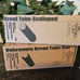 PAMPERED CHEF lot bread tube,bread crock,mini baker,rack,prep