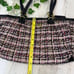 Coach Double Strap Tweed Multicolor Satchel Purse