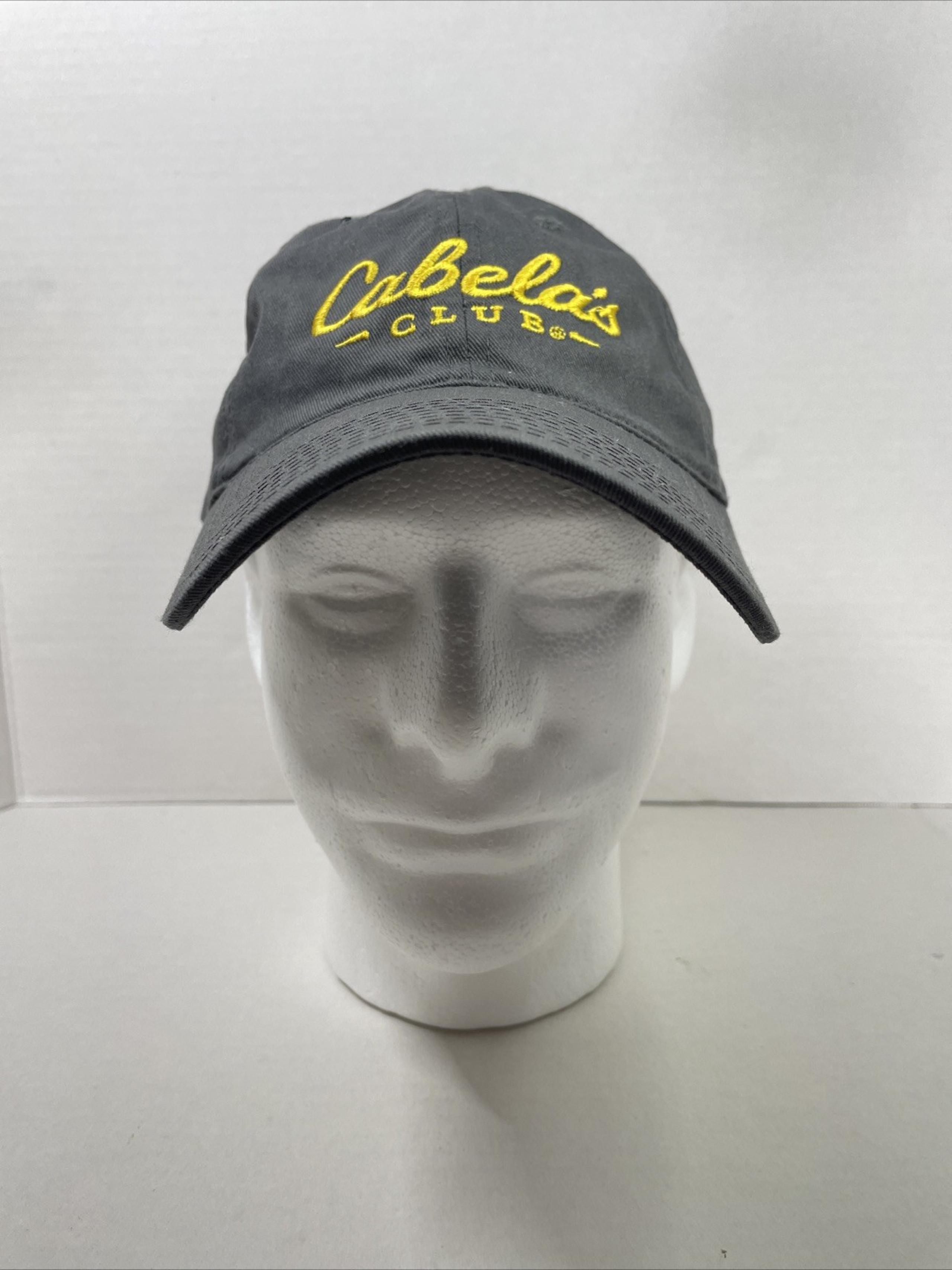 Cabela's Club Grayish Green Strap Back Baseball Cap Hat One Size Fits Most