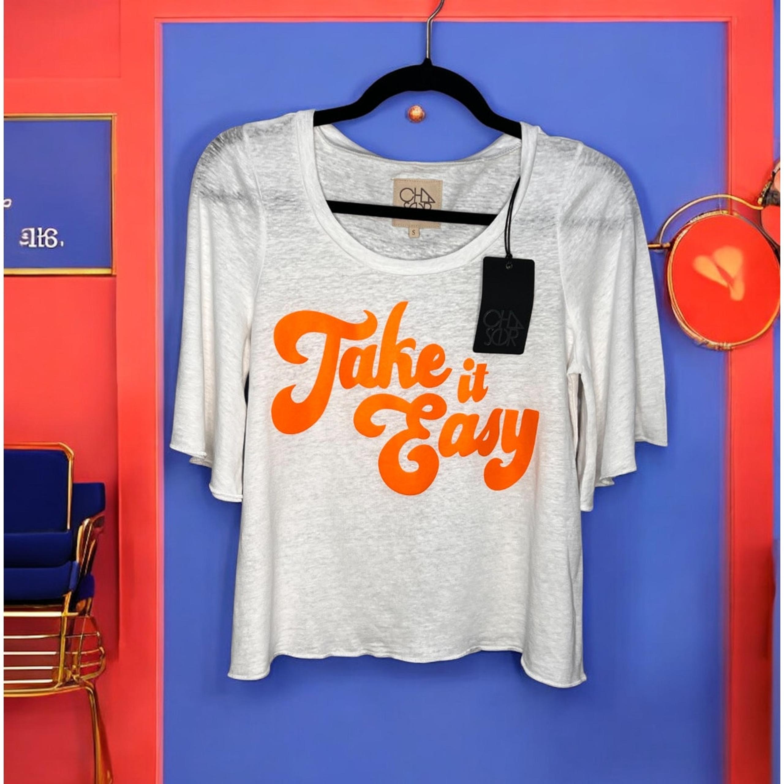 New Chaser Take It Easy Graphic  Flowy Sleeve Relaxed Fit