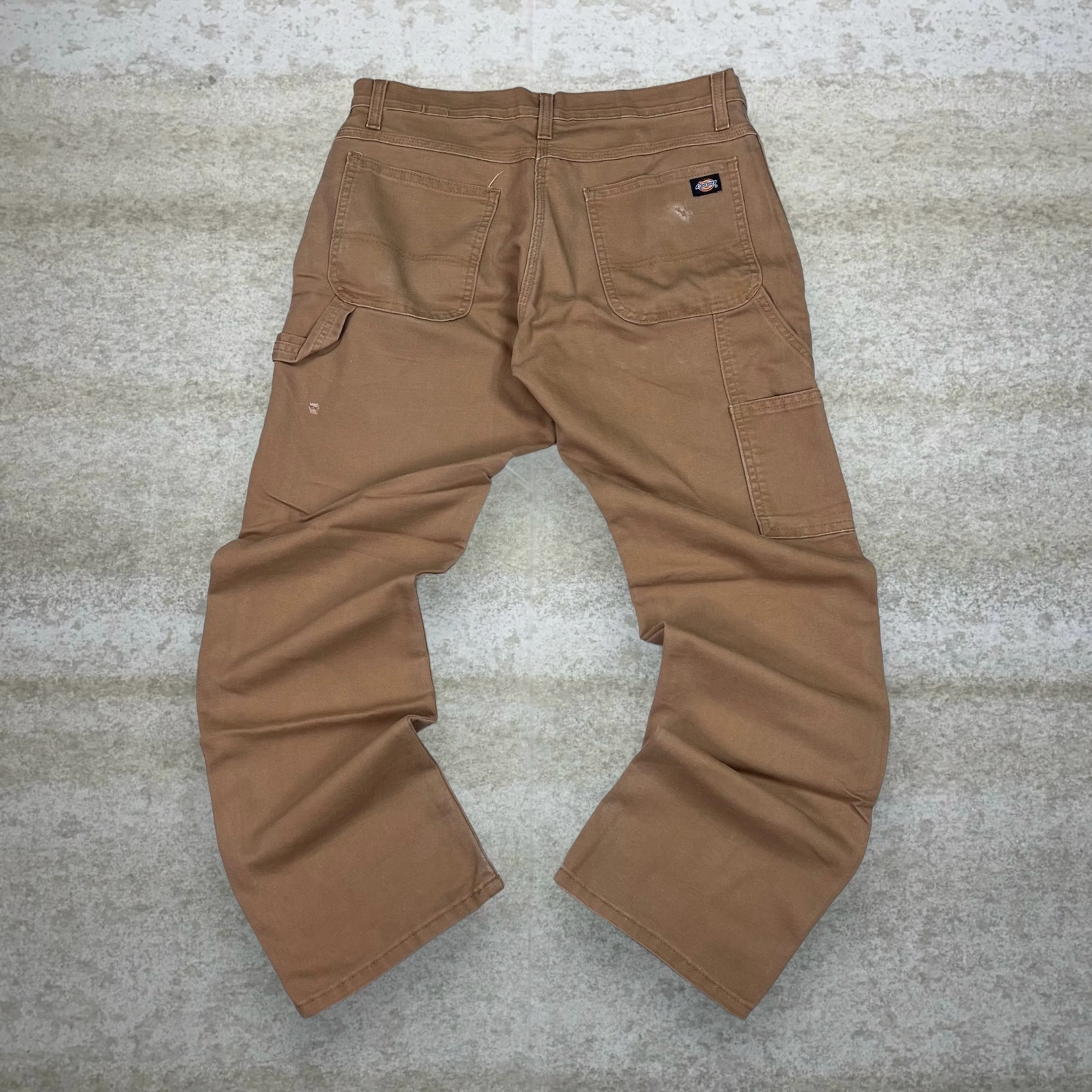 Dickies Carpenter Pants Tan Canvas Black Label Straight Fit Essential Work Wear