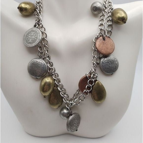 Aztec dangle necklace