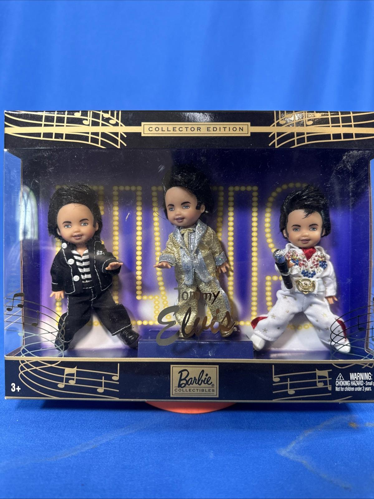 ELVIS PRESLEY Tommy Kelly Barbie Collector Edition Doll Set 2003 Mattel #B3465