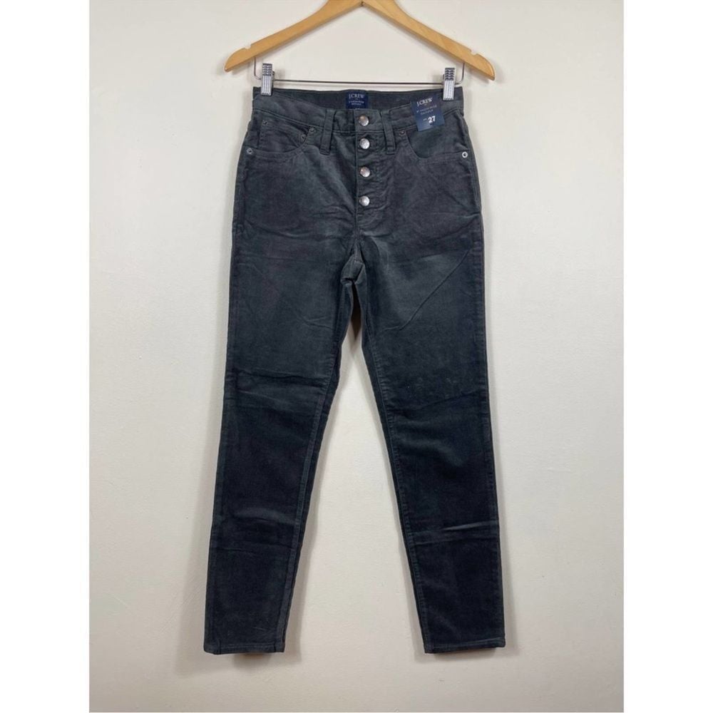 J Crew 9 High Rise Skinny Corduroy Pants Women's Sz 27 NWT