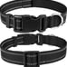 30 Reflective Nylon Dog Collars Adjustable Classic Collar with Quick Release S