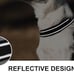 30 Reflective Nylon Dog Collars Adjustable Classic Collar with Quick Release S