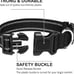 30 Reflective Nylon Dog Collars Adjustable Classic Collar with Quick Release S