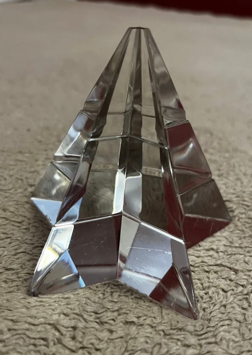 Tiffany & Co. Star Crystal Paperweight