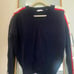 Sandro Navy Cashmere-wool blend sweater with button details