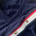 Sandro Navy Cashmere-wool blend sweater with button details