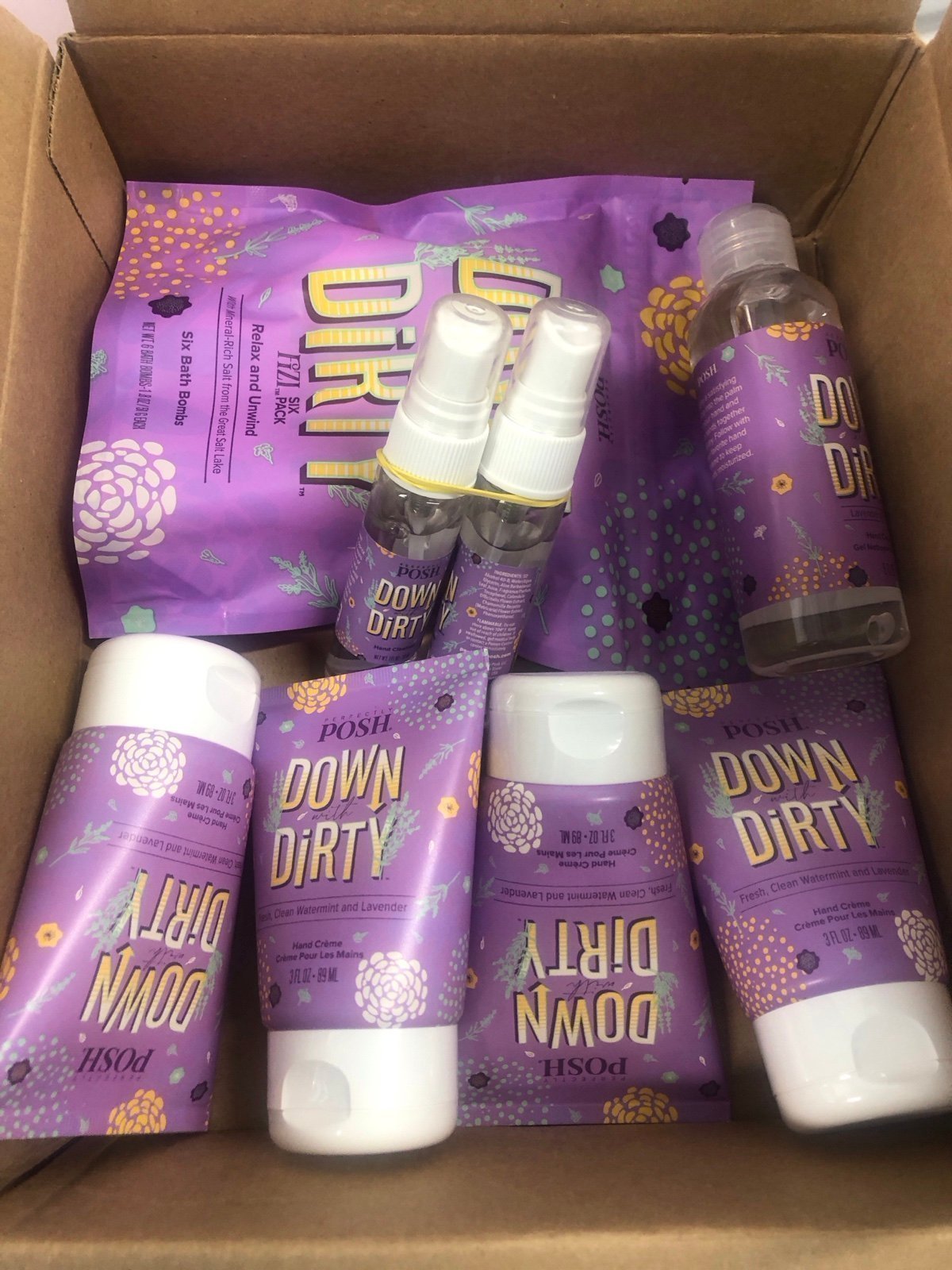 Perfectly Posh Retired Lot of 8 - Down With Dirty Products